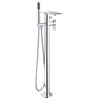 Alfi Brand Polished Chrome Free Standing Floor Mount Bath Tub Filler AB2875-PC